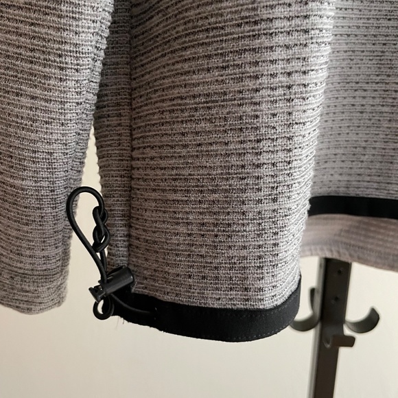 Men's Adidas AdiPure Grey Waffle Fleece Quarter-zip Sweater, Size L - Picture 3 of 6